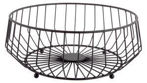 Favi Coș metalic pentru fructe pt living linea, ø 34 cm, negru Ofertă