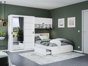 Favi Set dormitor nordis 2.92m cu pat incadrat si oglinda Ofertă