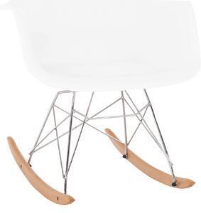 Favi Fotoliu balansoar, alb/fag, bedver Ofertă