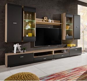 Favi Set mobila living cliff stejar cliff, 280x46x195 cm Ofertă