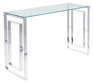 Favi Consola living arginte allure c, otel si sticla,120x40x78 Ofertă