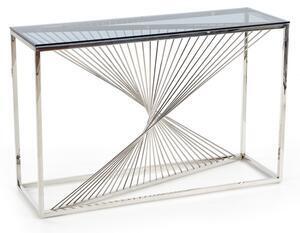 Favi Consola kn4, argintiu/fumuriu, 120x40x76 cm Ofertă
