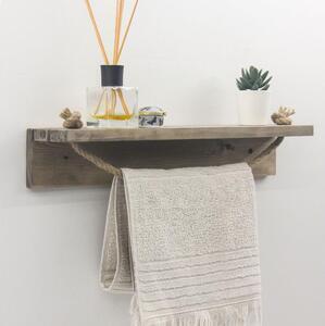 Favi Raft de perete cu suport de prosop 10x50 cm molid Ofertă