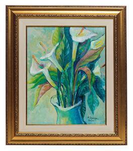 Favi Tablou cale in vaza pictat manual 70x61 cm Ofertă