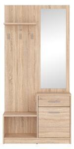 Favi Cuier hol cu bancuta stejar sonoma nepo plus, 90x30.5x185.5 cm Ofertă