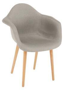 Favi Fotoliu de design, gri/fag, kadir new tip 4 Ofertă