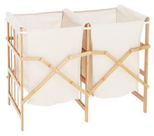 Favi Coş pentru rufe cu două compartimente, natural/bej, nordis Ofertă