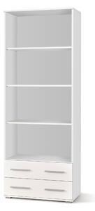 Favi Biblioteca lima reg3, alb, 77x40x200 cm Ofertă