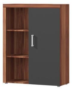 Favi Scrin cu poliţe cheris 3, prun/grafit gri Ofertă