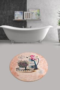 Favi Covoras de baie monder djt, 100 cm, forma rotunda, tapiterie micro pol Ofertă