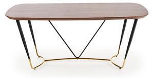 Favi Masa manchester, negru/auriu, 180x90x76 cm Ofertă