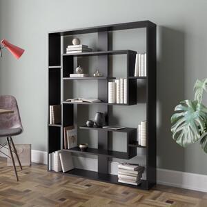 Favi Biblioteca esteban, din pal melaminat, negru, 120x22x156 cm Ofertă