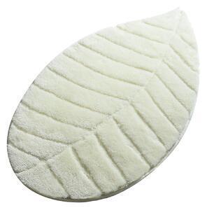 Favi Covoras baie jungle leaf, 60x100 cm, forma ovala, ecru Ofertă