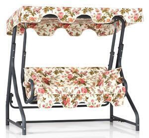 Favi Balansoar morus, metal si poliester, model floral, 170x110x165 cm Ofertă