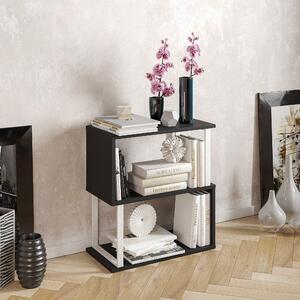 Favi Biblioteca lima, din pal melaminat, negru, 60x30x65 cm Ofertă