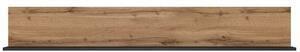 Favi Polita loft, stejar wotan/negru, 150x23x15.5 cm Ofertă