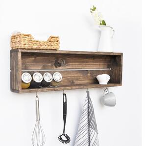 Favi Etajeră de perete 21x70 cm maro molid Ofertă