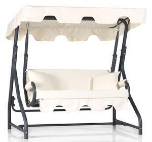 Favi Balansoar morus, metal si poliester, alb, 170x110x165 cm Ofertă