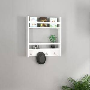 Favi Etajeră de perete cu cuier harley 60x53,6 cm alb Ofertă