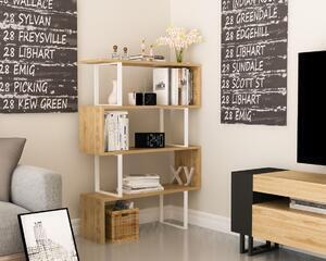 Favi Bibliotecă adriana 124x92 cm albă/bej Ofertă