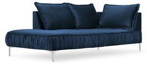 Favi Otoman 2 locuri jardanite cu tapiterie din catifea, cotiera pe partea stanga, albastru royal Ofertă