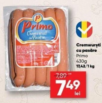 PROFI Primo Cremwurști cu pasăre 430 g Ofertă