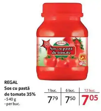 Selgros Regal sos cu pastă de tomate 35% 540 g Ofertă