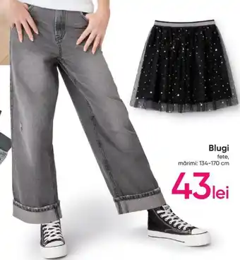 Pepco Blugi fete, mărimi: 134-170 cm Ofertă