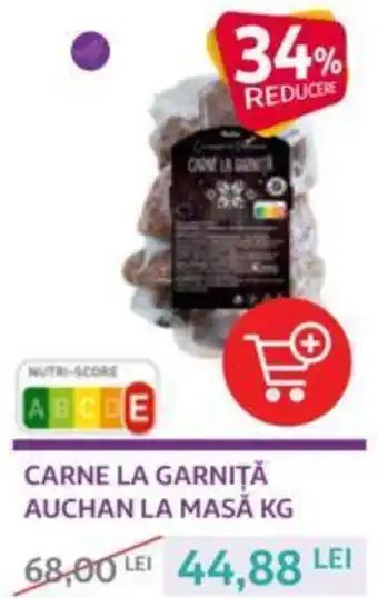 Auchan Auchan carne la garnită la masă kg Ofertă