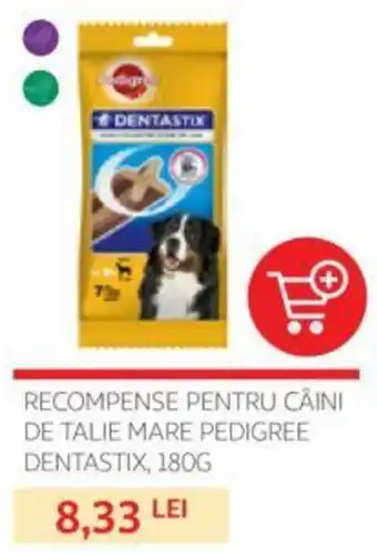 Pedigree Recompense pentru căini de talie mare dentastix 180 g
