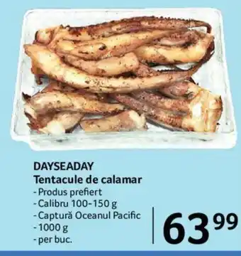 Dayseaday Tentacule de calamar Produs prefiert Calibru 100-150 g, Captură Oceanul Pacific 1000g, per buc