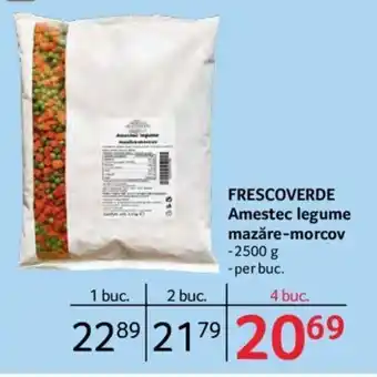 Selgros Frescoverde Amestec legume mazăre-morcow 2500 g Ofertă