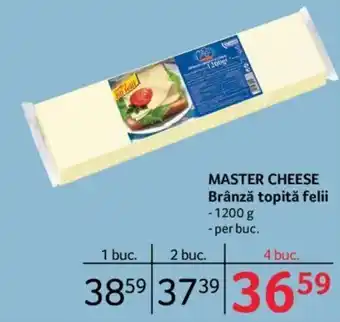 Selgros Master Cheese Brănză topită felii 1200 g, per buc. Ofertă
