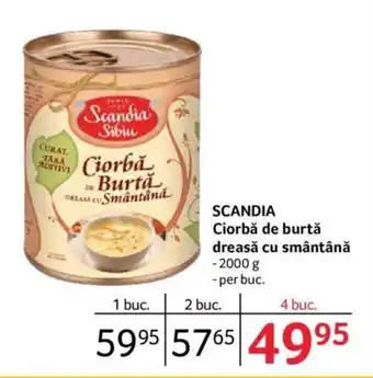 Selgros Scandia Ciorbă de burtă dreasă cu smăntănă 2000 g per buc. Ofertă