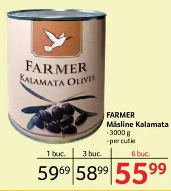 Selgros Farmer Măsline Kalamata 3000 g Ofertă