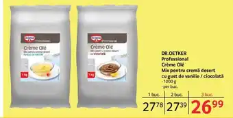 Dr. Oetker Professional Creme Ole Mix pentru cremă desert cu gust de vanilie / ciocolată 1000 g, per buc.