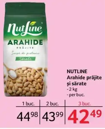 Selgros Nutline Arahide prăjite și sărate 2 kg, per buc. Ofertă