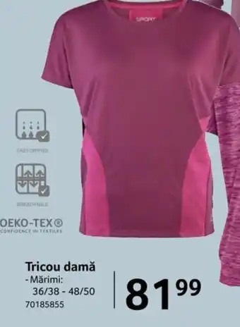 Selgros Tricou damă Mărimi: 36/38 - 48/50 70185855 Ofertă