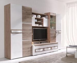 Favi Biblioteca living cu dulap passionata, 300x60x198 cm Ofertă