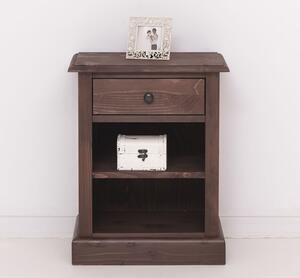 Favi Noptiera cu 1 sertar cu rafturi deschise - culoare_p056 - ceruit cu finisaj ceruit Ofertă