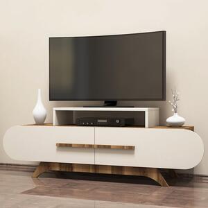 Favi Comoda tv rose, din pal melaminat, nuc/crem,145x37x50 cm Ofertă