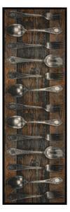 Covor de bucătărie / traversă zala living cook & clean fork and spoon, 50 x 150 cm