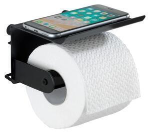 Favi Suport de perete pentru hârtie igienică și telefon wenko classic plus, negru Ofertă
