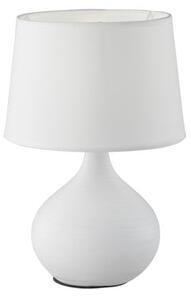 Favi Veioză din ceramică și pânză trio martin, înălțime 29 cm, alb Ofertă