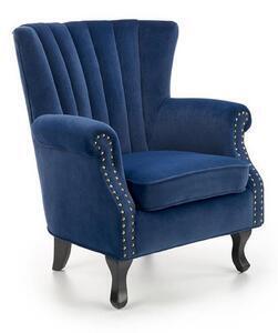 Favi Fotoliu clasic titan, catifea albastra, 73x70x87 cm Ofertă