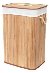 Favi Coș din bambus pentru rufe compactor rectangular Ofertă