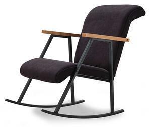 Favi Fotoliu balansoar catifea sunrise, 55x60x96 cm, culoare negru, cadru metal vopsit electrostatic Ofertă