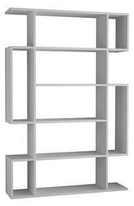 Favi Etajera dexter, 105.8x25.5x161 cm, 4 nivele, alb, pal melaminat 18 mm Ofertă
