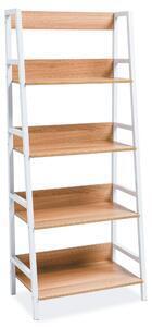 Favi Corp cu rafturi olsen a, stejar/alb, 65x40x154 Ofertă