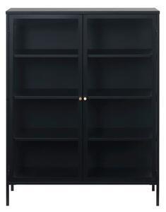 Favi Vitrină unique furniture carmel, înălțime 140 cm, negru Ofertă